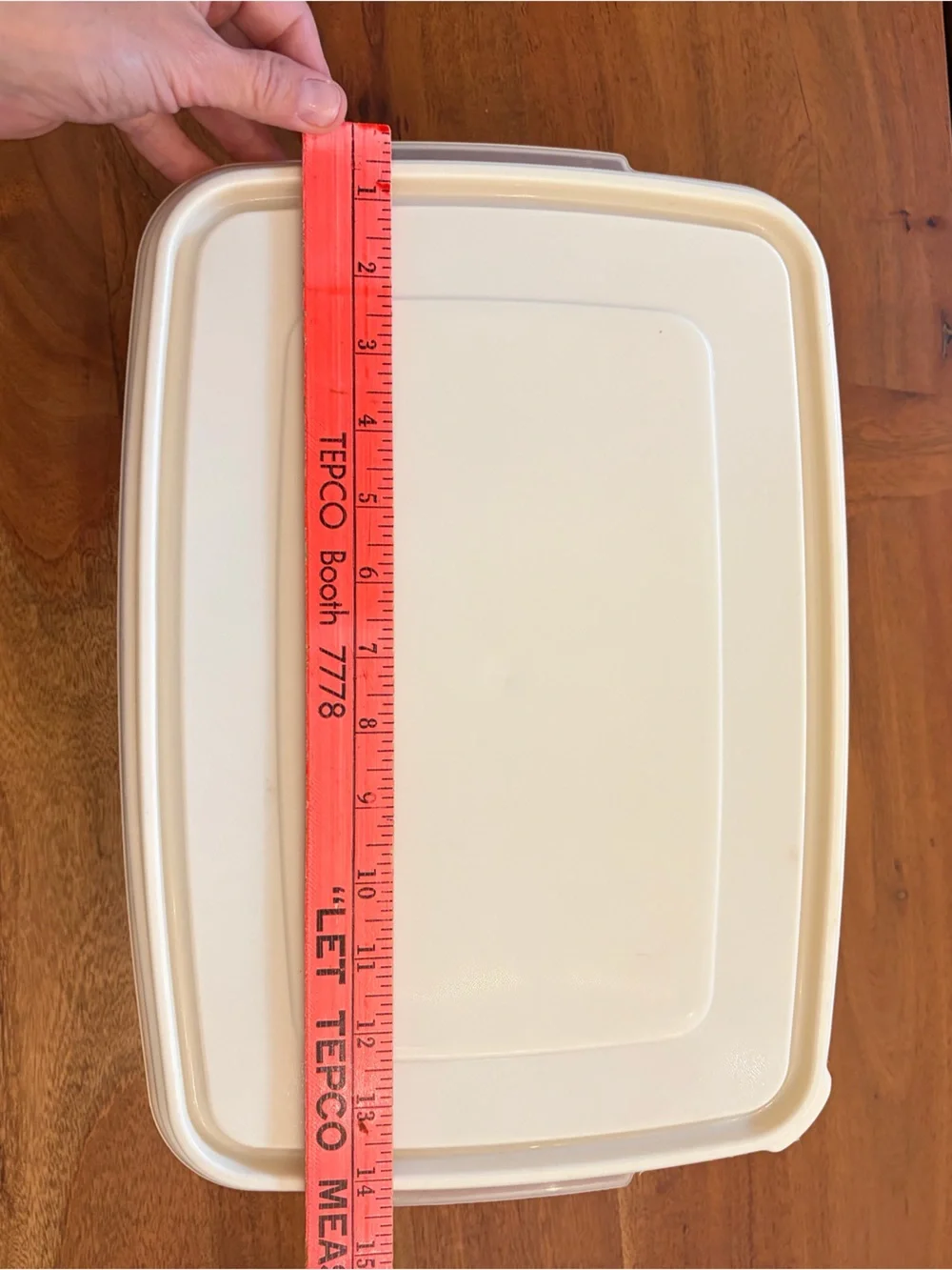 TWO Vintage Rubbermaid Servin’ Saver Container Rectangle 3863 Almond Lid 33 Cups